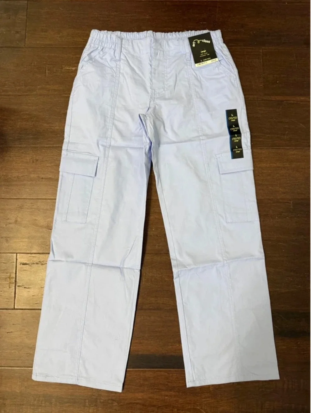 Art Class Girls' Light Blue Cargo Pants, Size L (10/12), New with Tags